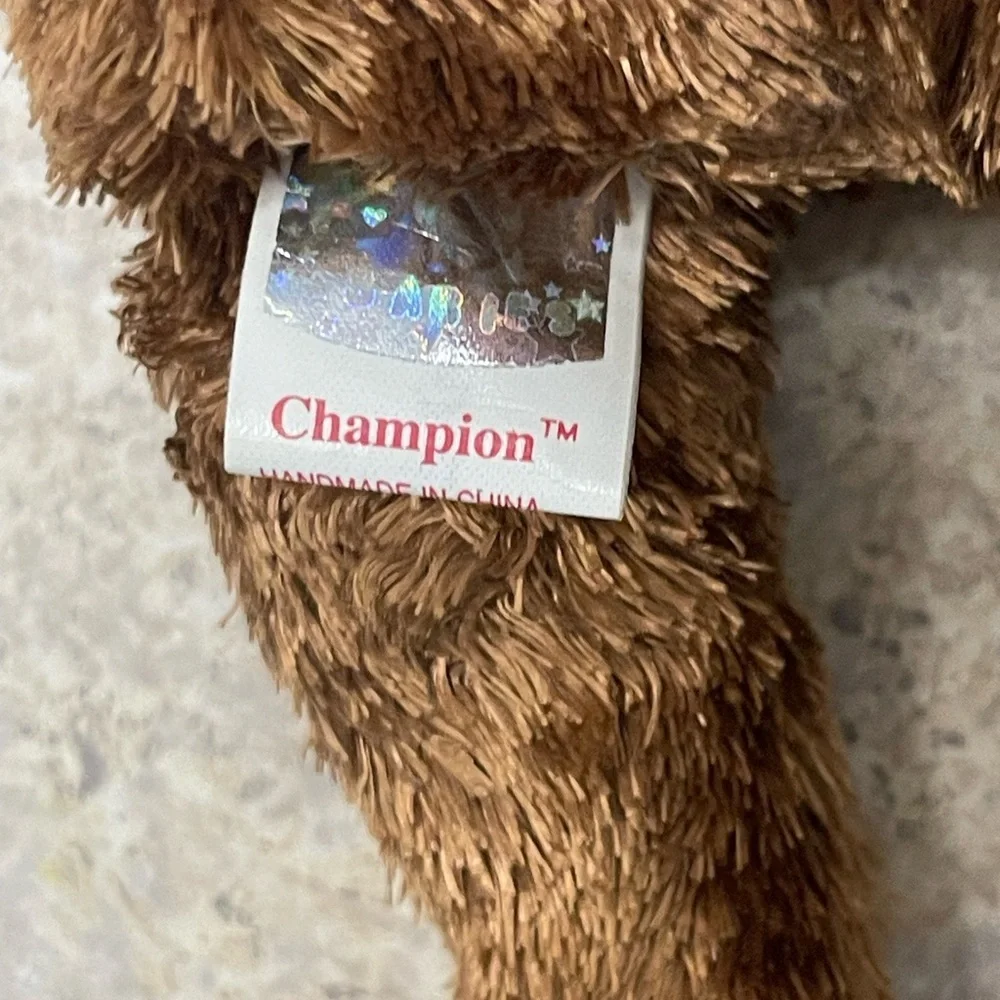 Brown Plush Bear with FIFA 2002 Badge